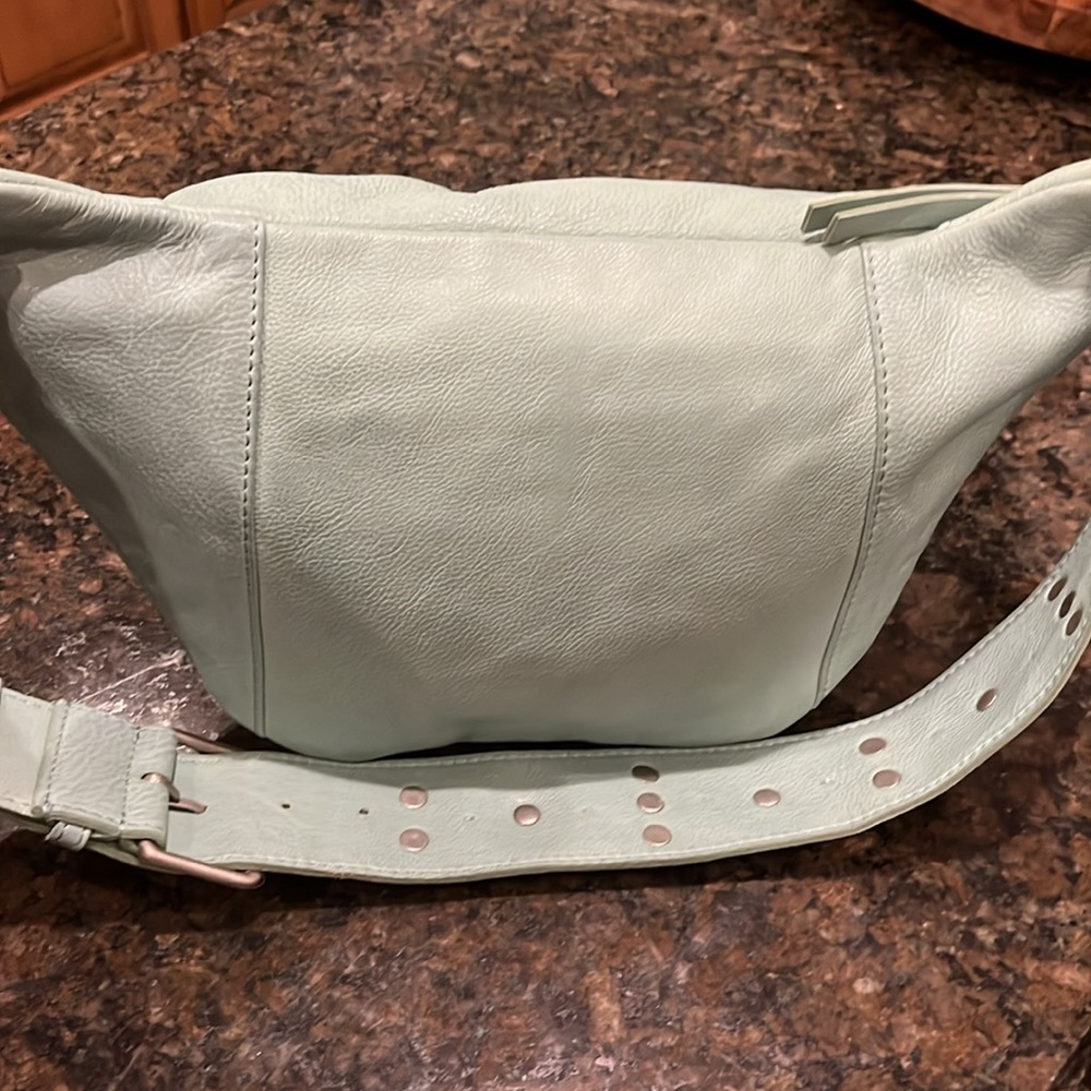 FREE PEOPLE Wilder Embellished Sling Bag NWOT in light green $98 - Picture 12 of 14